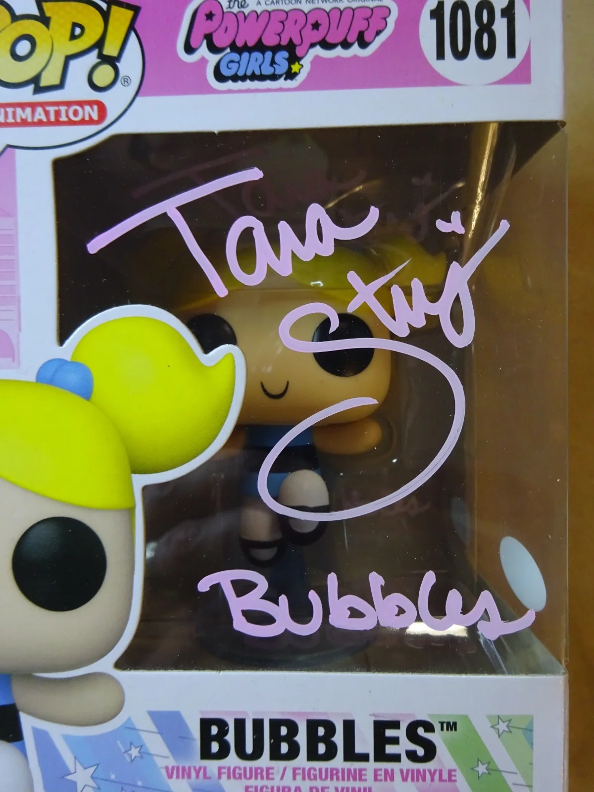 Tara Strong — Signed Tara Strong Autographed Bubbles Powerpuff Girls Funko Pop JSA COA, изображение 4