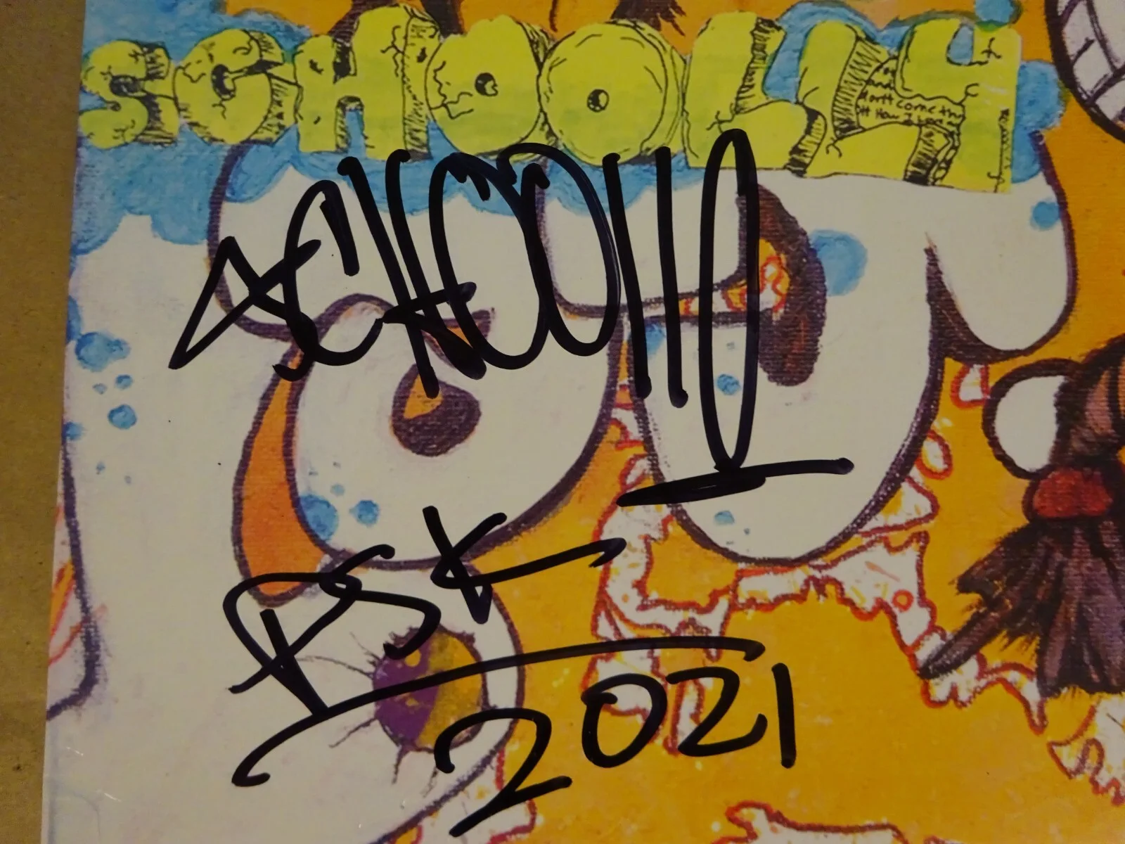 Autographed SCHOOLLY D Signed THE REAL HARDCORE Vinyl Album BECKETT BAS COA, изображение 3
