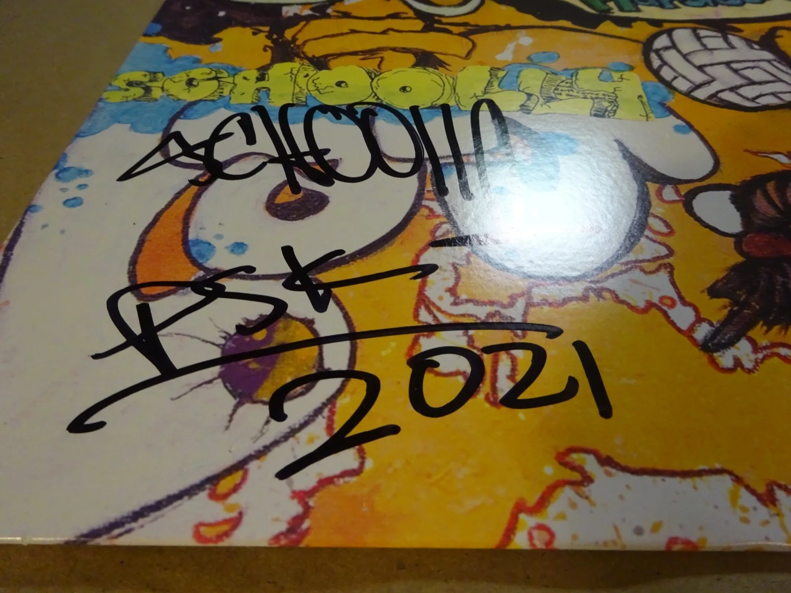 Autographed SCHOOLLY D Signed THE REAL HARDCORE Vinyl Album BECKETT BAS COA, изображение 4