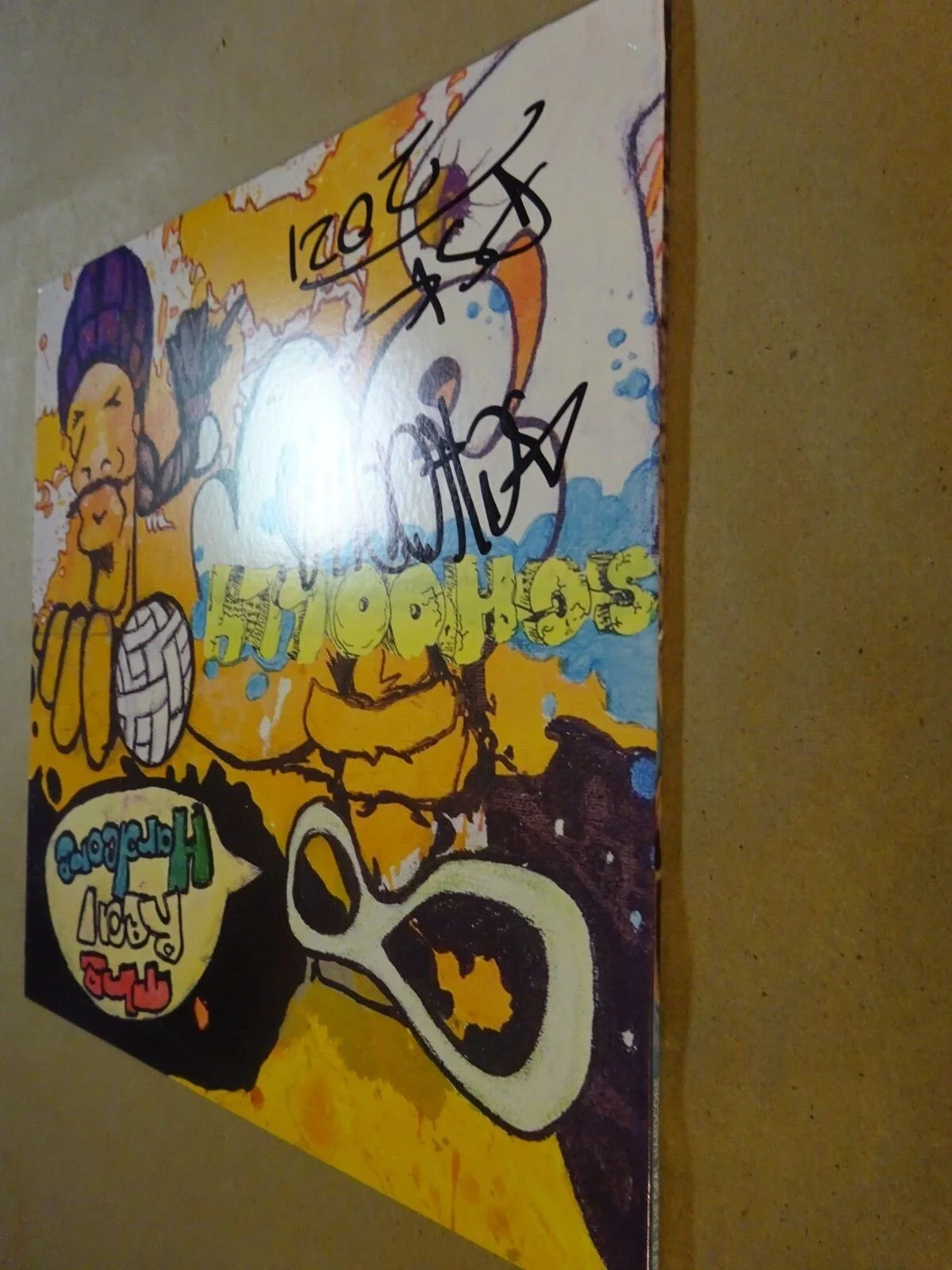 Autographed SCHOOLLY D Signed THE REAL HARDCORE Vinyl Album BECKETT BAS COA, изображение 5