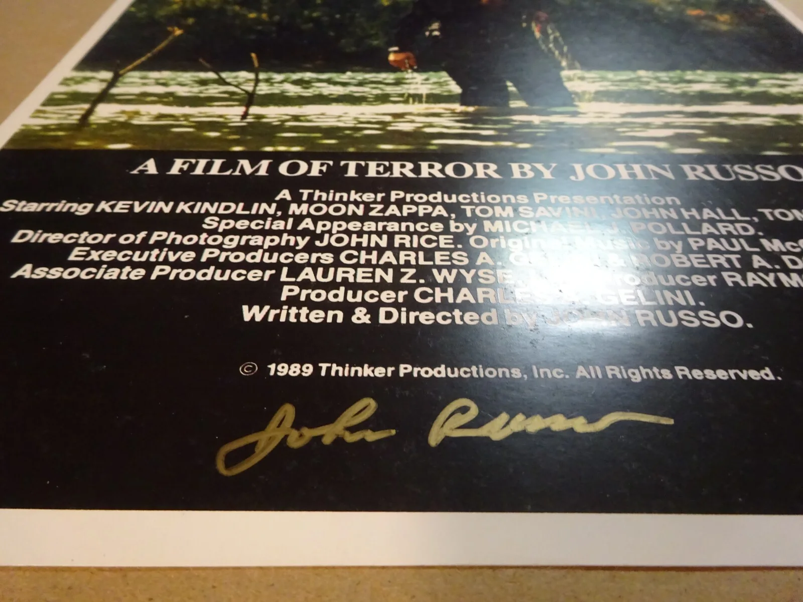 John Russo — Signed JOHN RUSSO Autographed HEARTSTOPPER 11"x17" Photo Beckett BAS COA, изображение 4