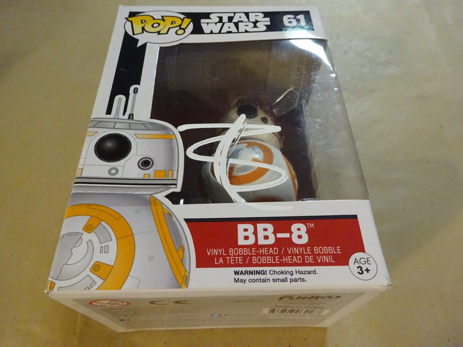 Ben Schwartz — Autographed BEN SCHWARTZ Signed STAR WARS BB-8 #61 FUNKO POP BECKETT BAS COA, изображение 2