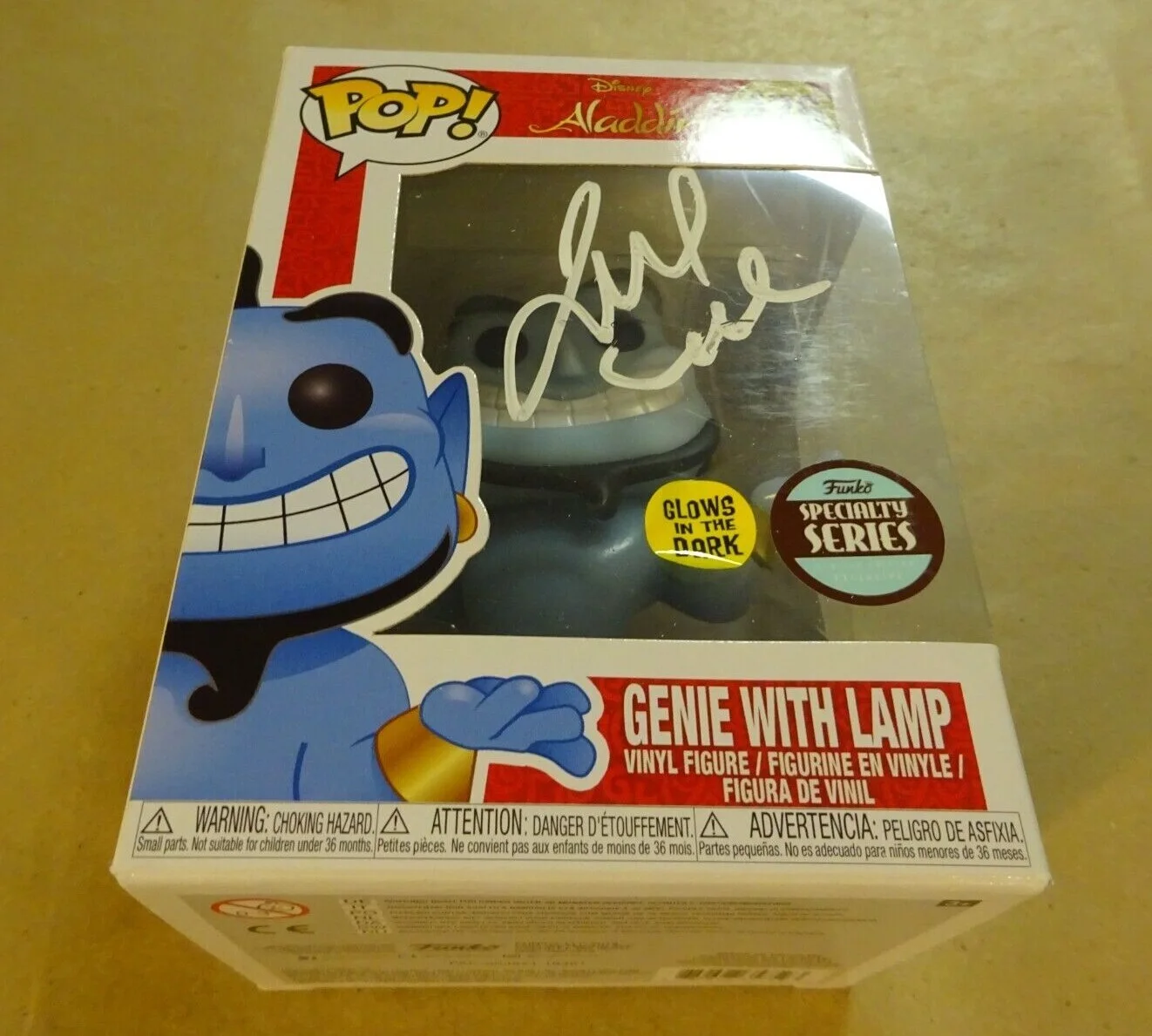 James Monroe Iglehart — Autographed JAMES MONROE IGLEHART Signed ALADDIN GENIE #476 FUNKO POP BAS COA, изображение 2