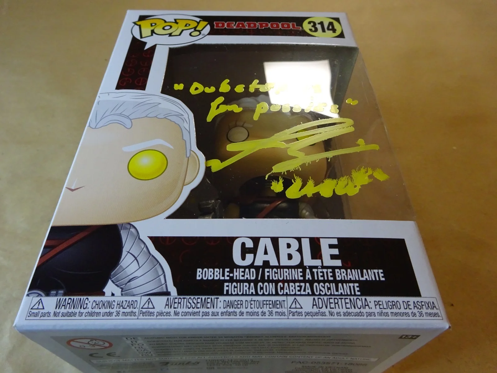 Josh Brolin — Signed Josh Brolin Autographed Deadpool Cable Funko Pop SWAU COA, image 2