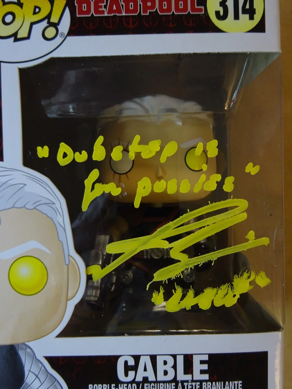 Josh Brolin — Signed Josh Brolin Autographed Deadpool Cable Funko Pop SWAU COA, image 3