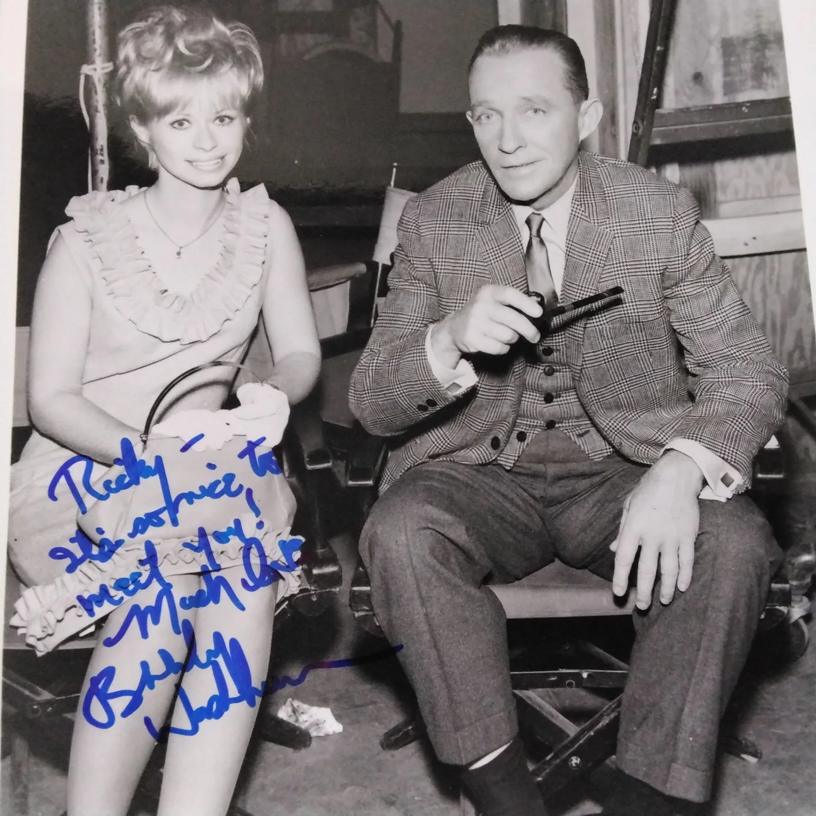 Beverly Washburn SIGNED Photo 50s Movie Actress Here Comes Groom Bing Crosby, изображение 3