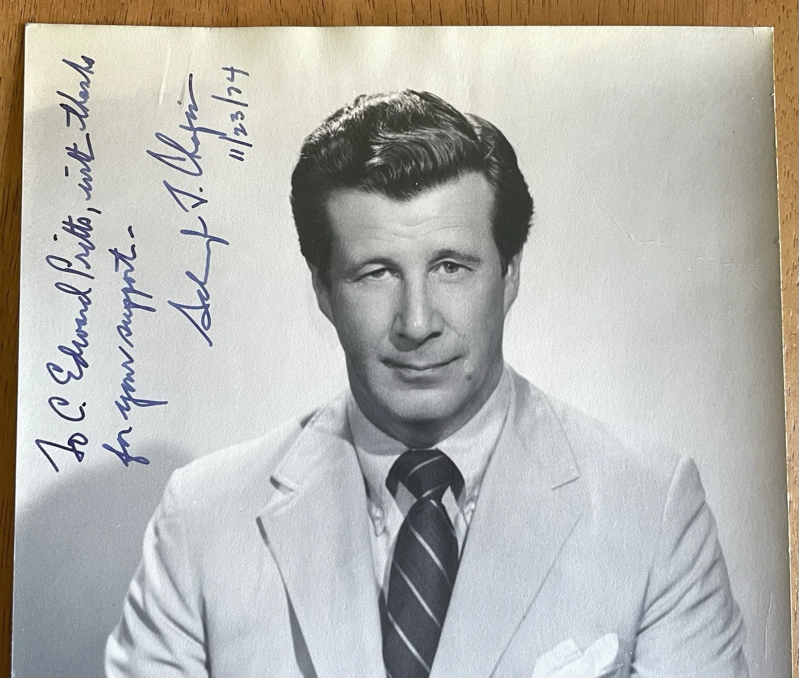 General Manager of the Metropolitan Opera Schuyler Chapin Autograph Photo, изображение 5