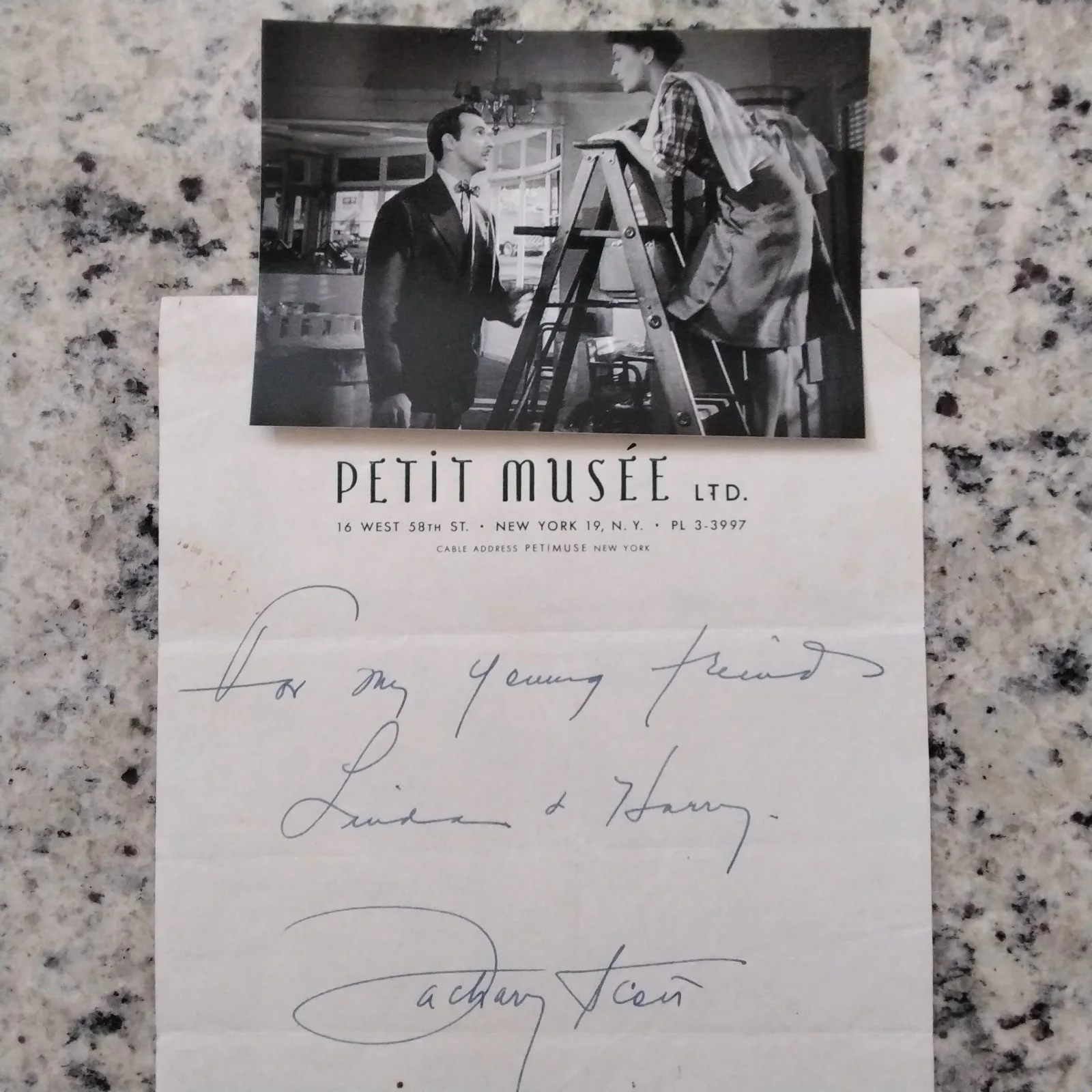 Zachary Scott SIGNED Letter Photo 40s Film Actor Mildred Pierce Ruthless Warner, image 2