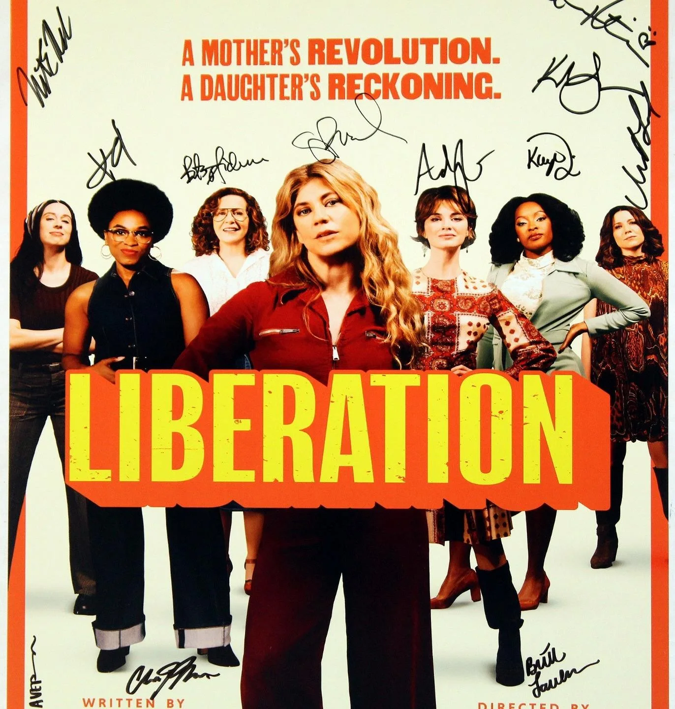 LIBERATION Full Broadway Cast Susannah Flood, Betsy Aidem Signed Poster, image 3