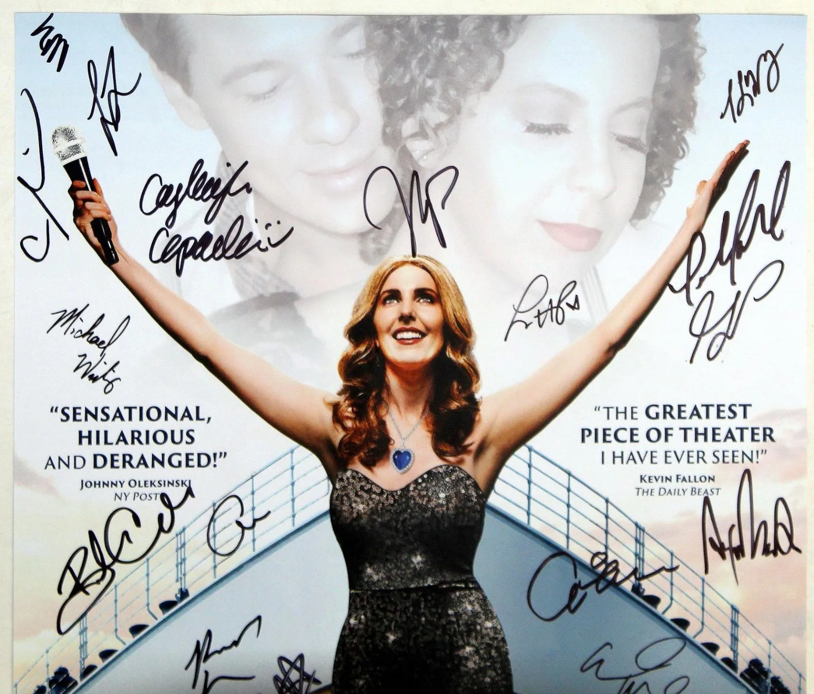 TITANIQUE Off-Broadway 2024 Cast Nicole Parker Signed Poster, image 2
