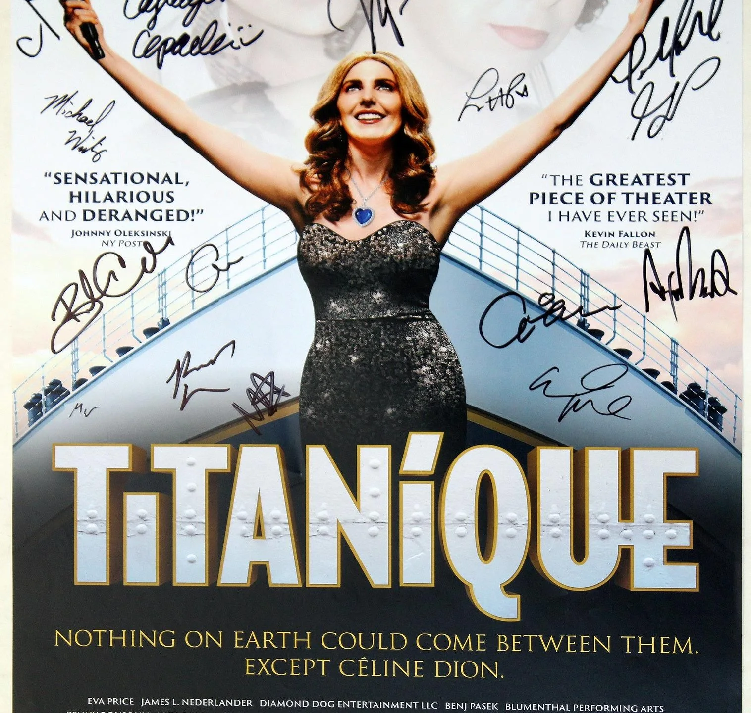 TITANIQUE Off-Broadway 2024 Cast Nicole Parker Signed Poster, image 3