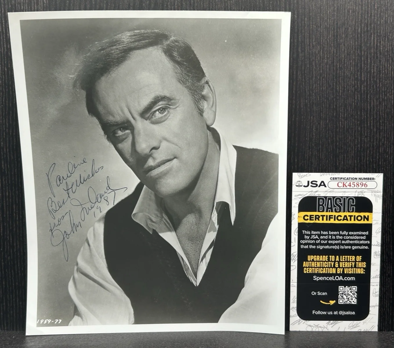 John Ireland — JOHN IRELAND HAND SIGNED 8x10 PHOTO Original Autograph JSA COA All The Kings Men, изображение 2