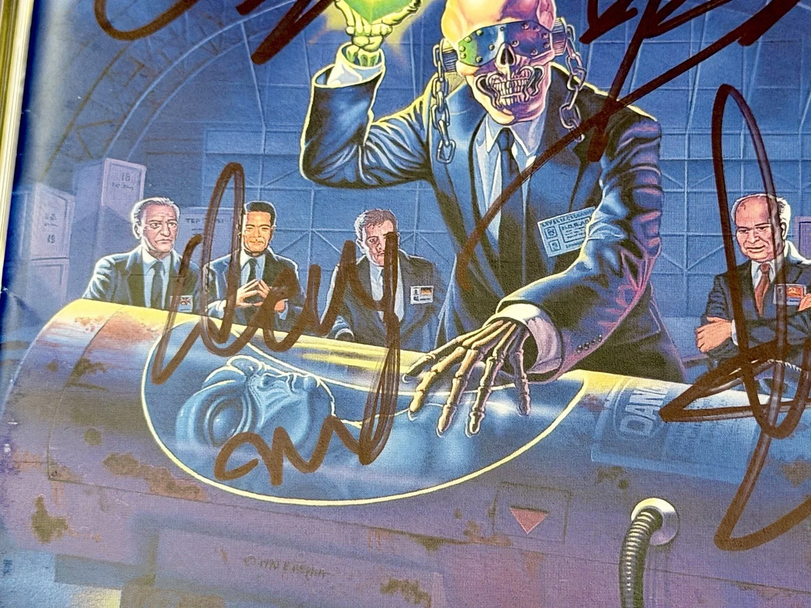 Megadeth SIGNED CD Rust In Peace FULL BAND Mustaine AUTOGRAPHED Remastered, image 2