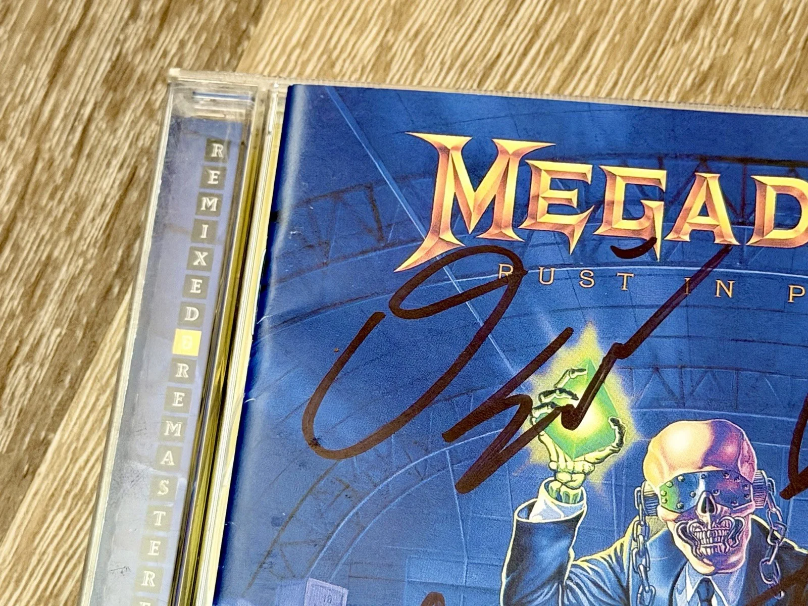 Megadeth SIGNED CD Rust In Peace FULL BAND Mustaine AUTOGRAPHED Remastered, image 5