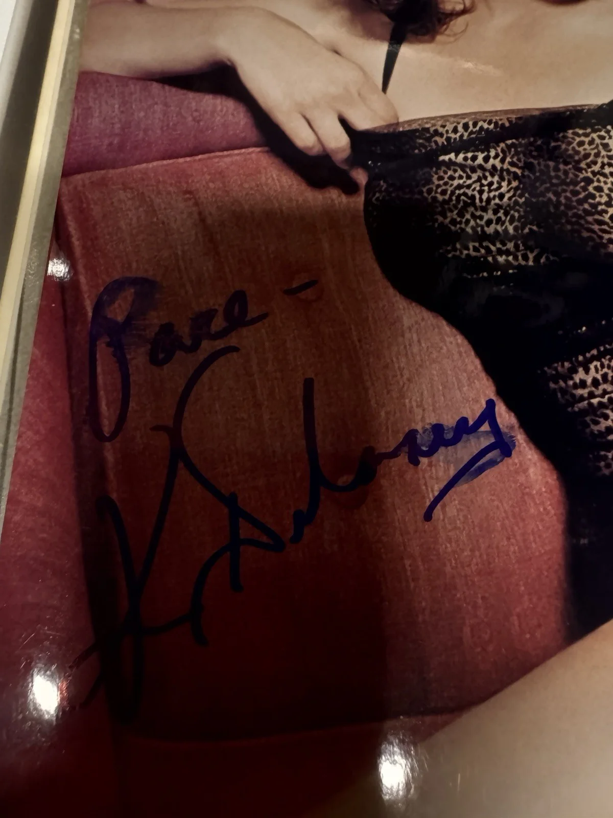 Kim Delaney Signed Color Photo Signed In Person. Semi Smeared Signature, изображение 2