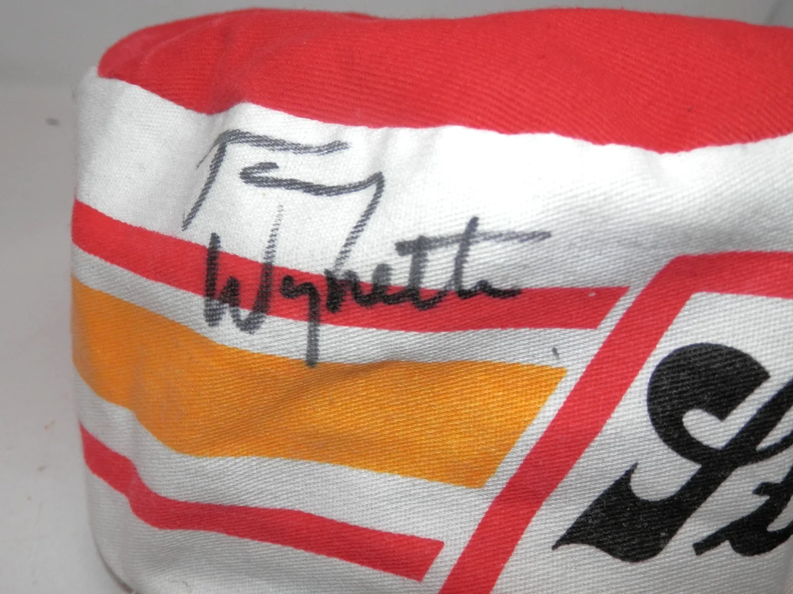 Tammy Wynette & Jimmy Dickens Signed STROH'S Beer Painters Cap Autograph Vintage, image 2