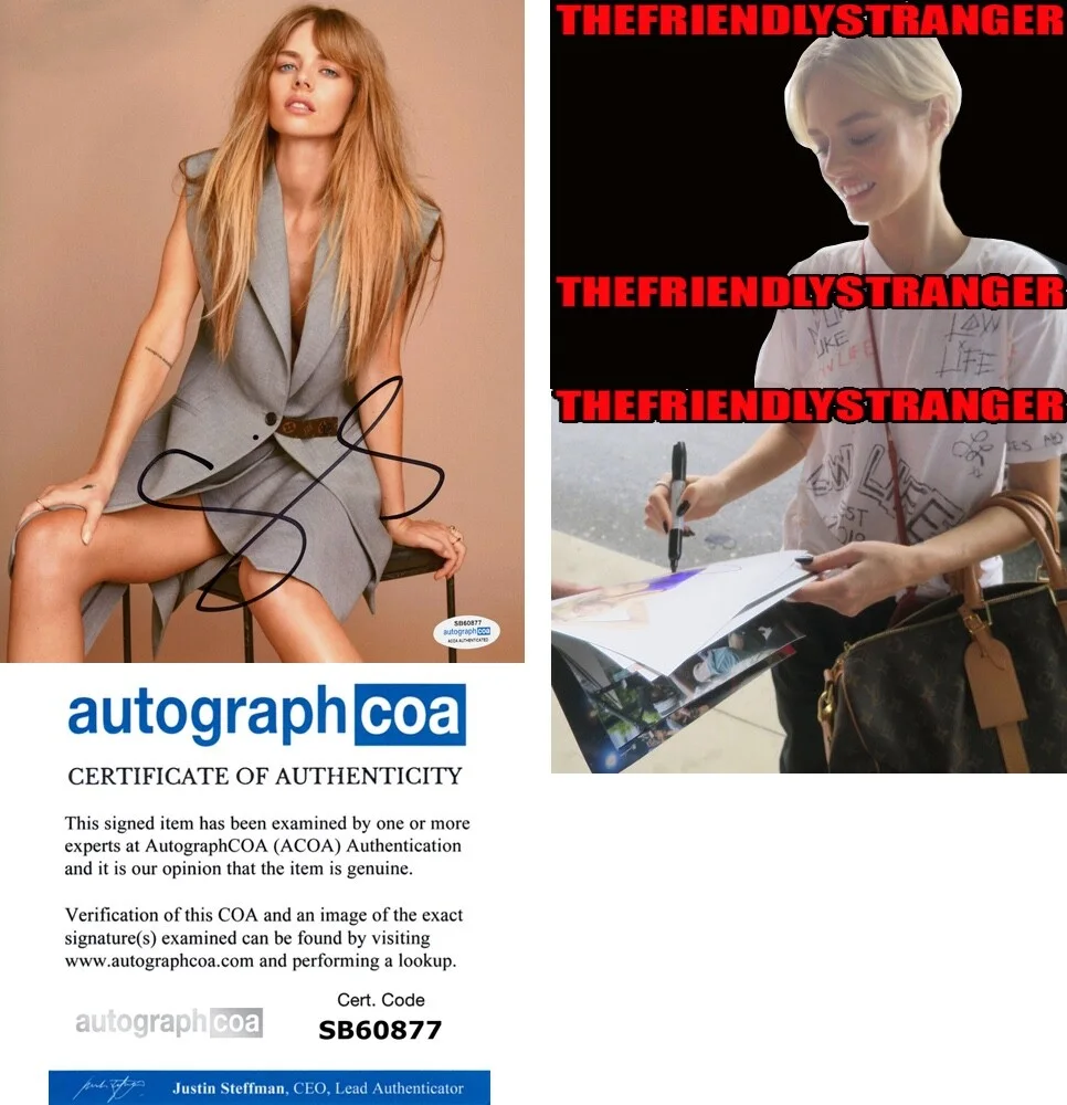 SAMARA WEAVING — Samara Weaving signed 8x10 Photo PROOF h SEXY Hot SCREAM Ready Or Not ACOA COA
