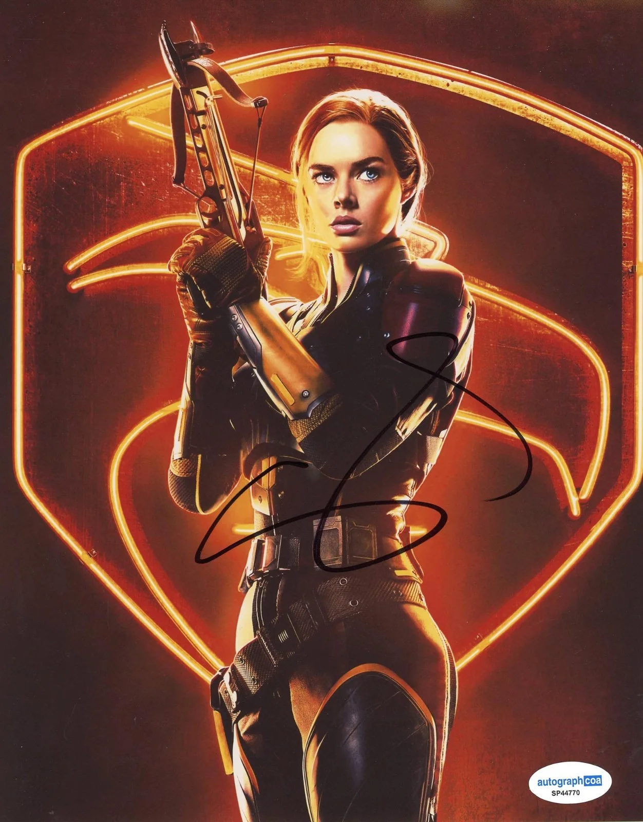 SAMARA WEAVING — Samara Weaving signed "SNAKE EYES GI JOE" 8x10 Photo READY OR NOT 2 Hot ACOA COA, изображение 3
