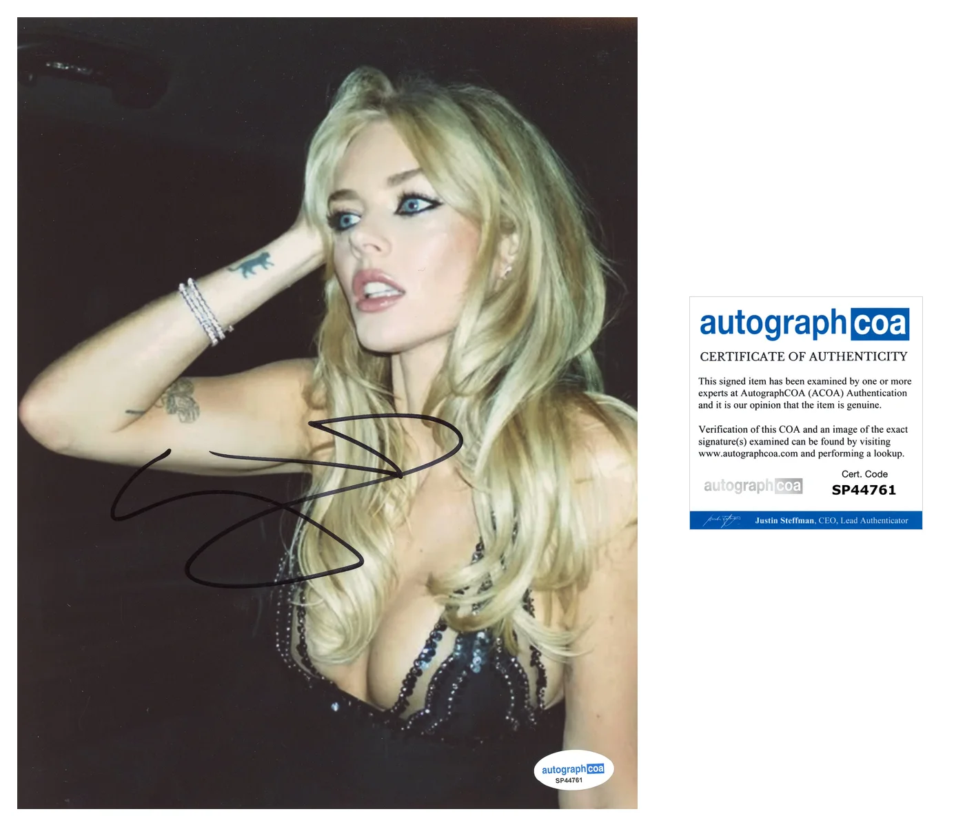 SAMARA WEAVING — Samara Weaving signed Auto 8x10 Photo READY OR NOT 2 ab Hot SEXY Scream ACOA COA