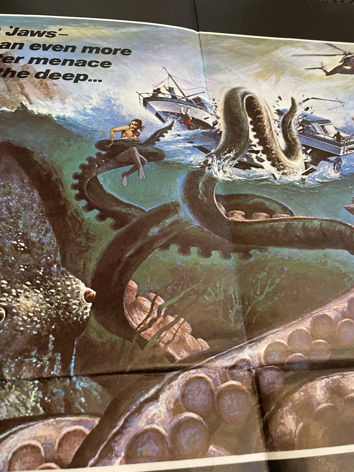 TENTACLES / MR BILLION ORIGINAL UK QUAD DOUBLE BILL MOVIE POSTER 1977, изображение 5
