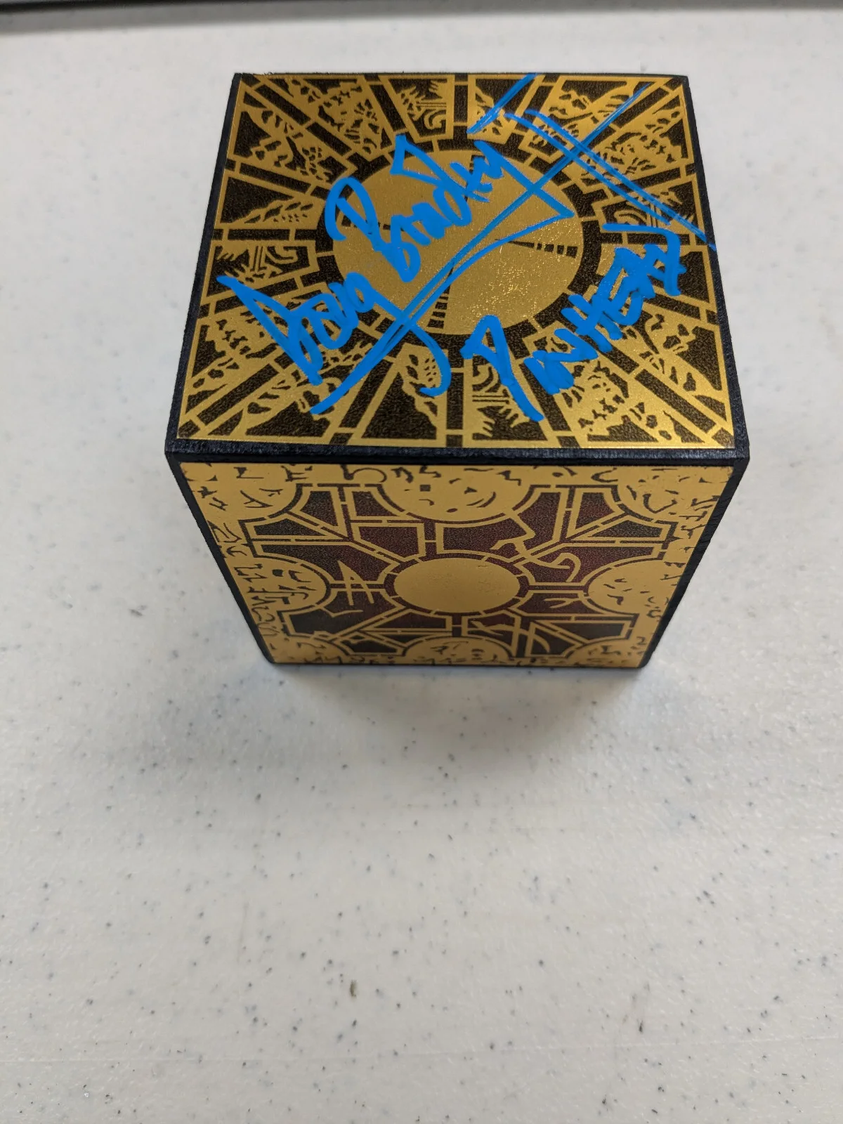 Doug BRADLEY Signed Puzzlebox Pinhead Hellraiser Autograph JSA COA, image 2