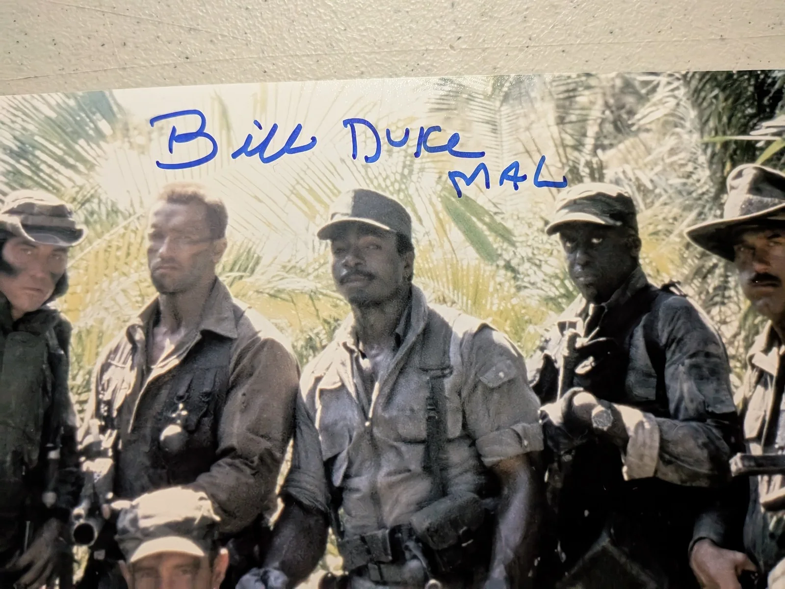 RICHARD CHAVES - BILL DUKE 2x Signed Predator 8x10 Photo Autograph JSA COA e, image 2