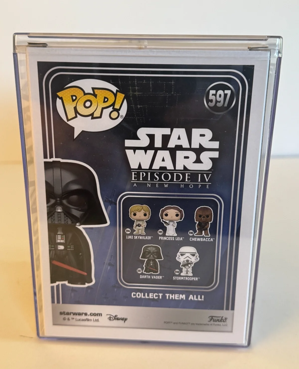 Hayden Christensen — Hayden Christensen Signed Star Wars #597 Darth Vader Funko Pop Beckett COA, изображение 3