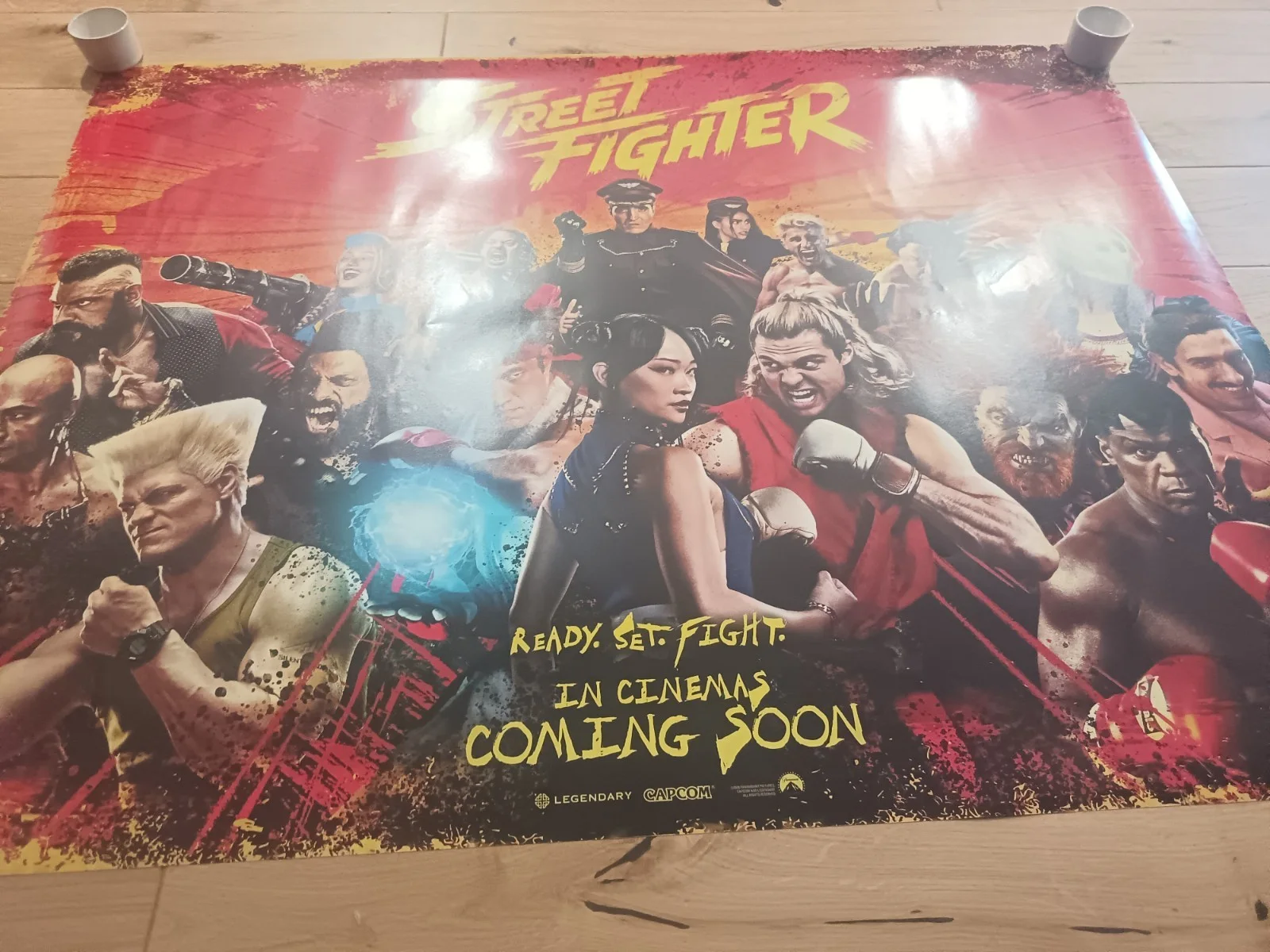 Street Fighter UK Original Cinema Quad Poster 30"x40" Double sided, изображение 2