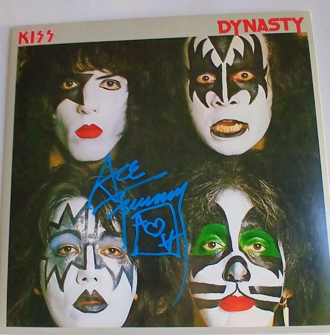 Ace Frehley KISS Dynasty Signed Autographed Album Vinyl LP COA Beckett Framed, изображение 2