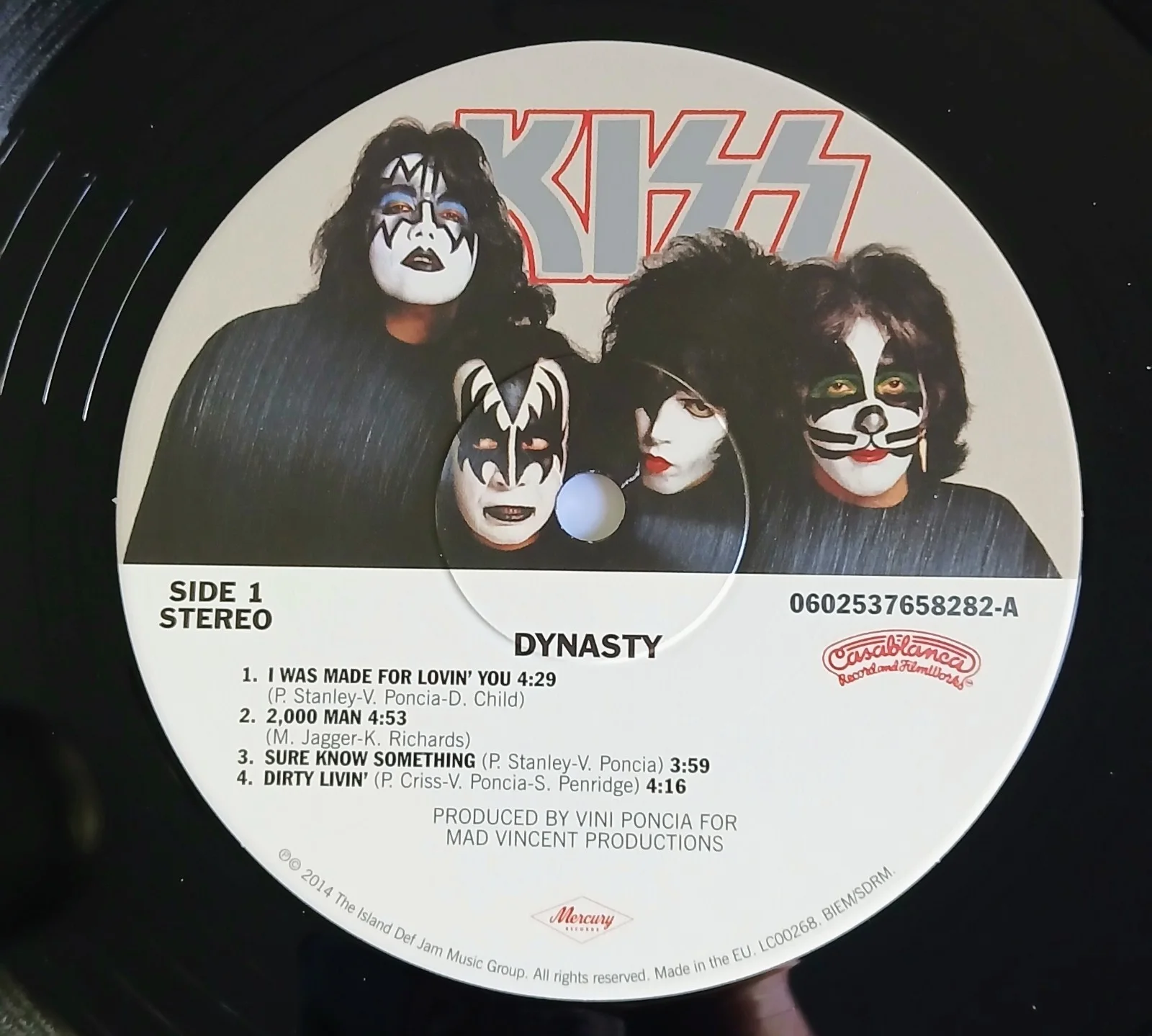 Ace Frehley KISS Dynasty Signed Autographed Album Vinyl LP COA Beckett Framed, изображение 5