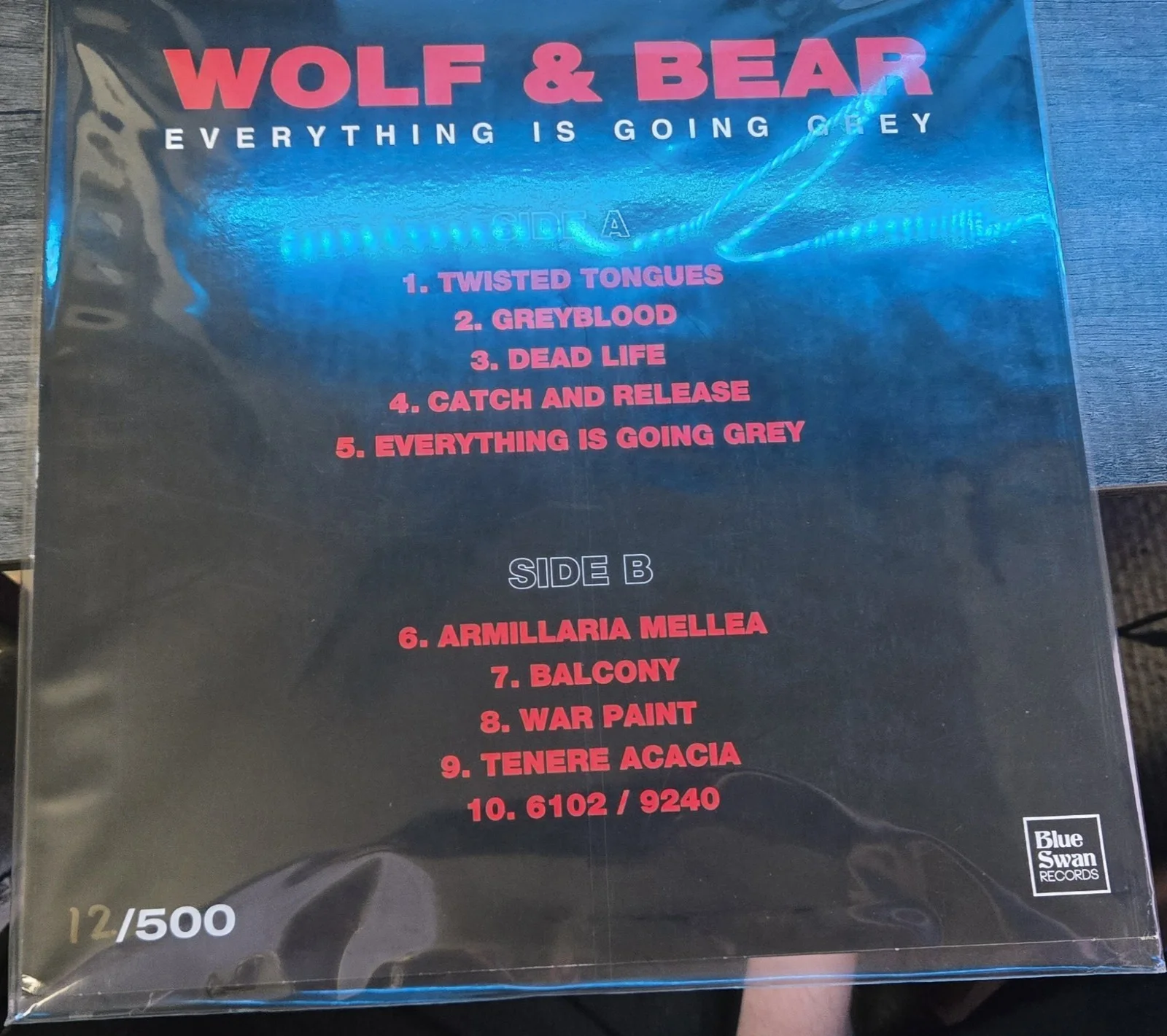 RARE Wolf & Bear Everything Is Going Grey Vinyl And Signed Print 12/500, image 2