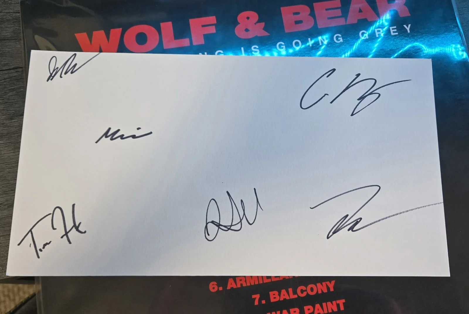 RARE Wolf & Bear Everything Is Going Grey Vinyl And Signed Print 12/500, image 4