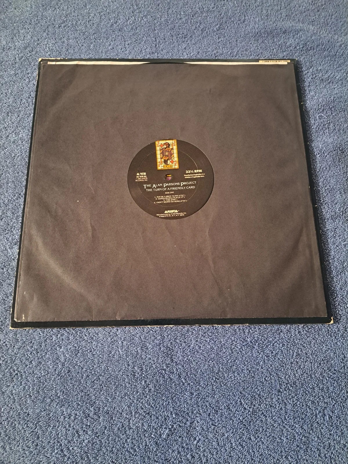 ALAN PARSONS PROJECT - THE TURN OF A FRIENDLY CARD SIGNED VINYL LP JSA COA, изображение 5
