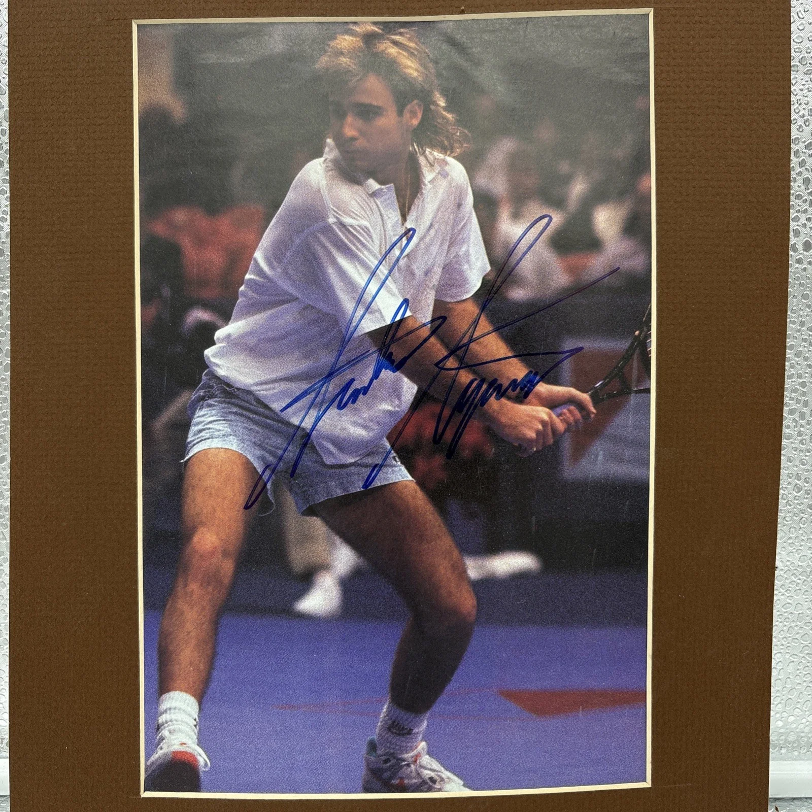 Andre Agassi — Andre Agassi Signed 8x12 Grand Slam Tennis autographed photo Nike