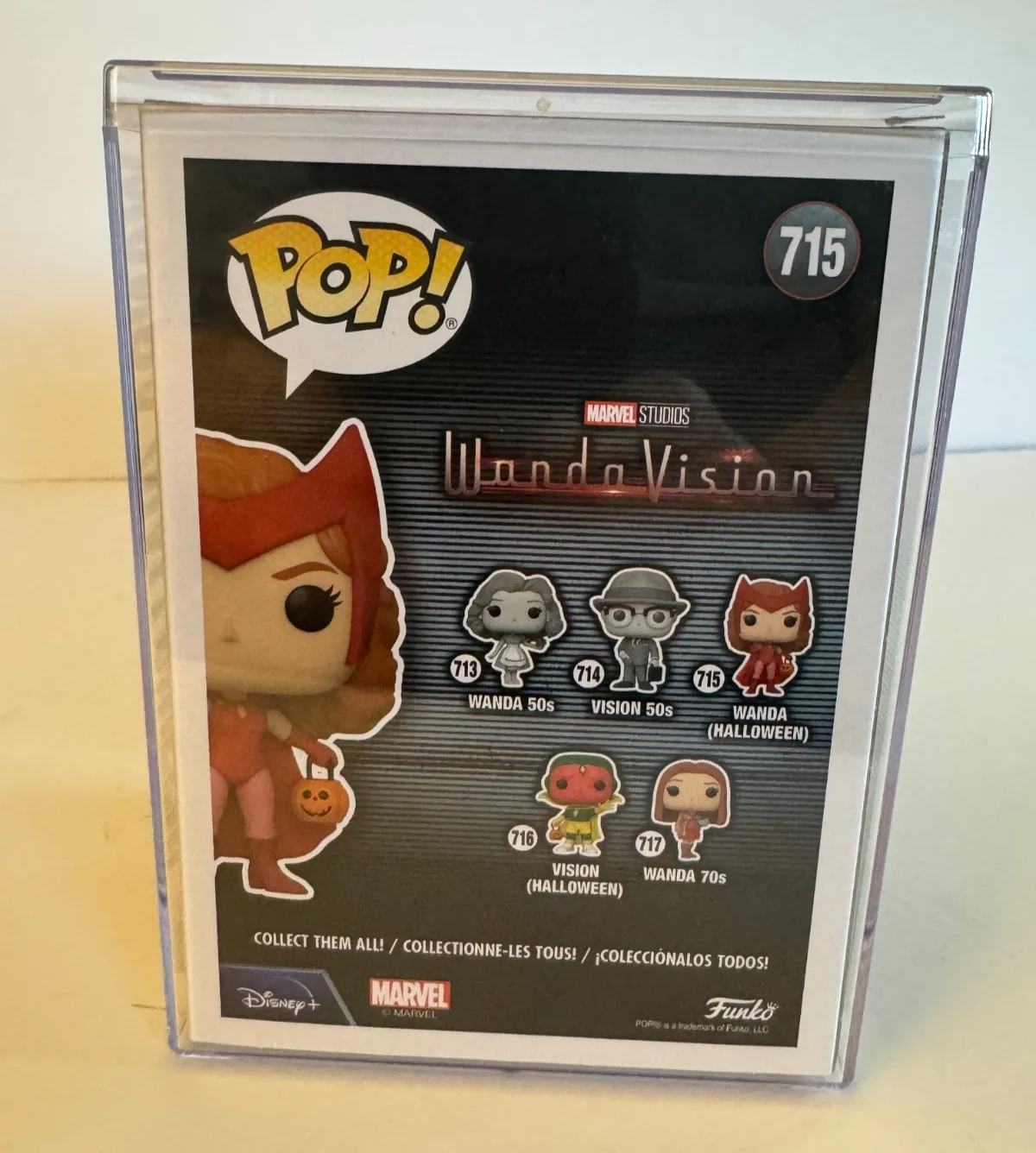 Elizabeth Olsen — Elizabeth Olsen Signed Wandavision Funko #715 Wanda Halloween Beckett COA, изображение 3