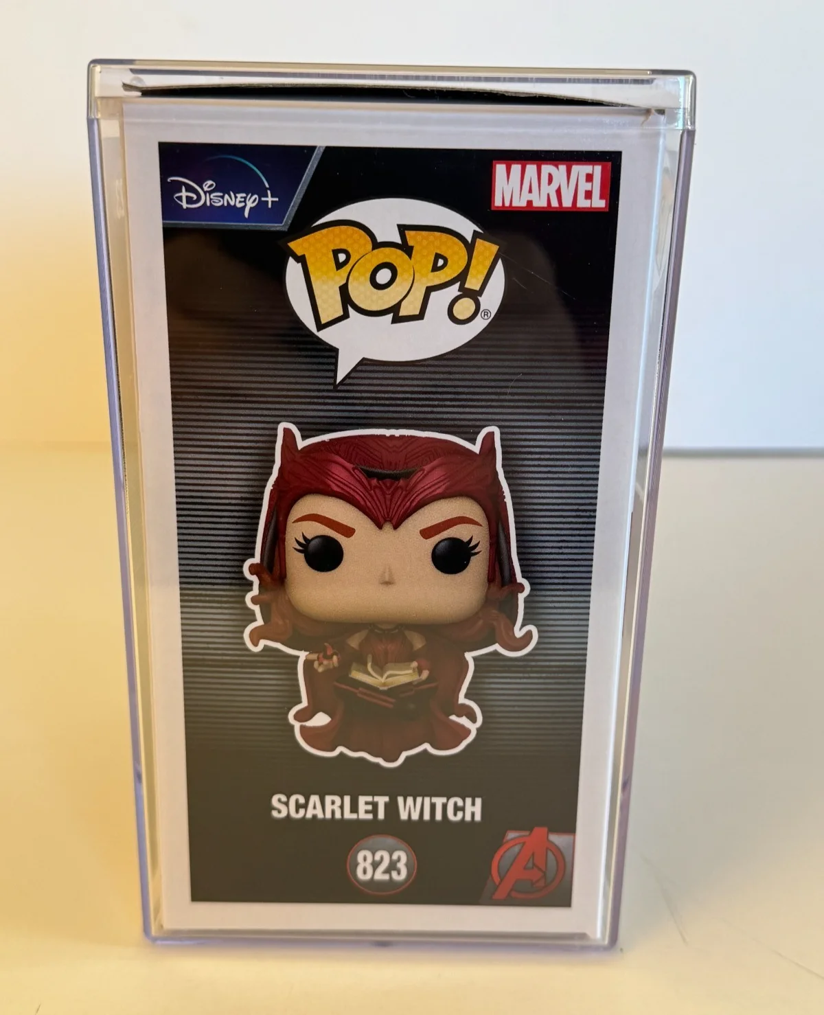 Elizabeth Olsen — Elizabeth Olsen Signed Scarlet Witch Wandavision Funko 823 Beckett COA, image 4