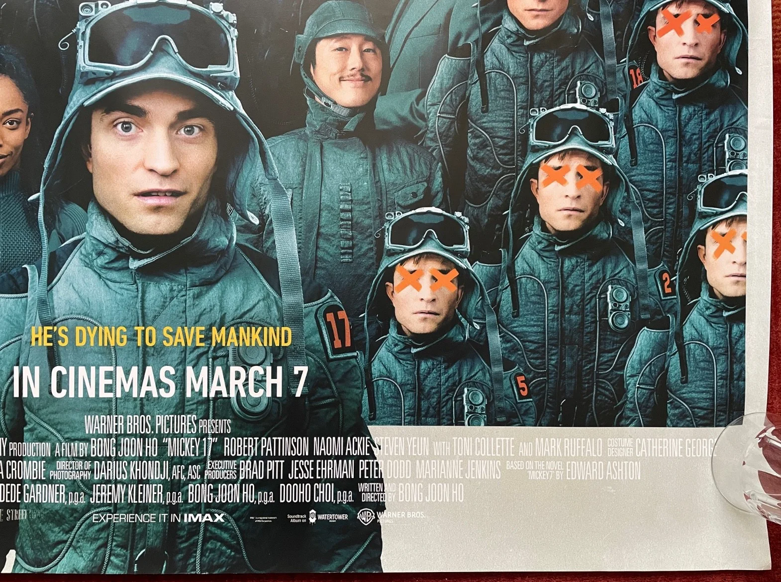 MICKEY 17 (2025) Original UK Quad Movie Poster Robert Pattinson, изображение 5