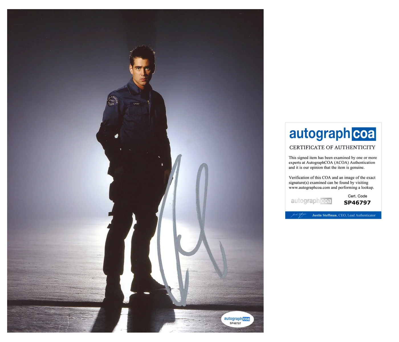 Colin Farrell SWAT Autographed Signed 8x10 Photo ACOA, изображение 2