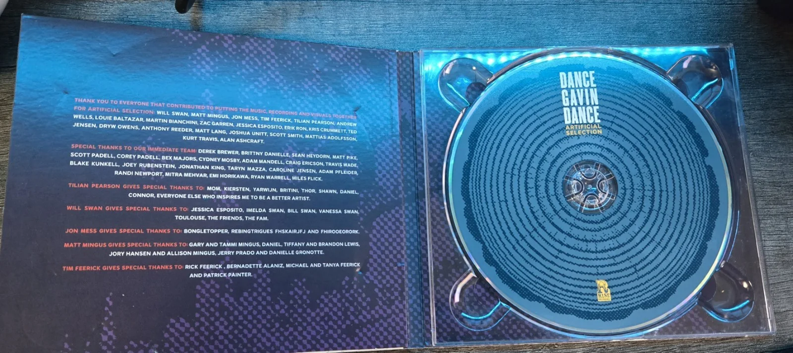 Dance Gavin Dance Artificial Selection Signed By Full Lineup Inc. Tim Feerick, image 3