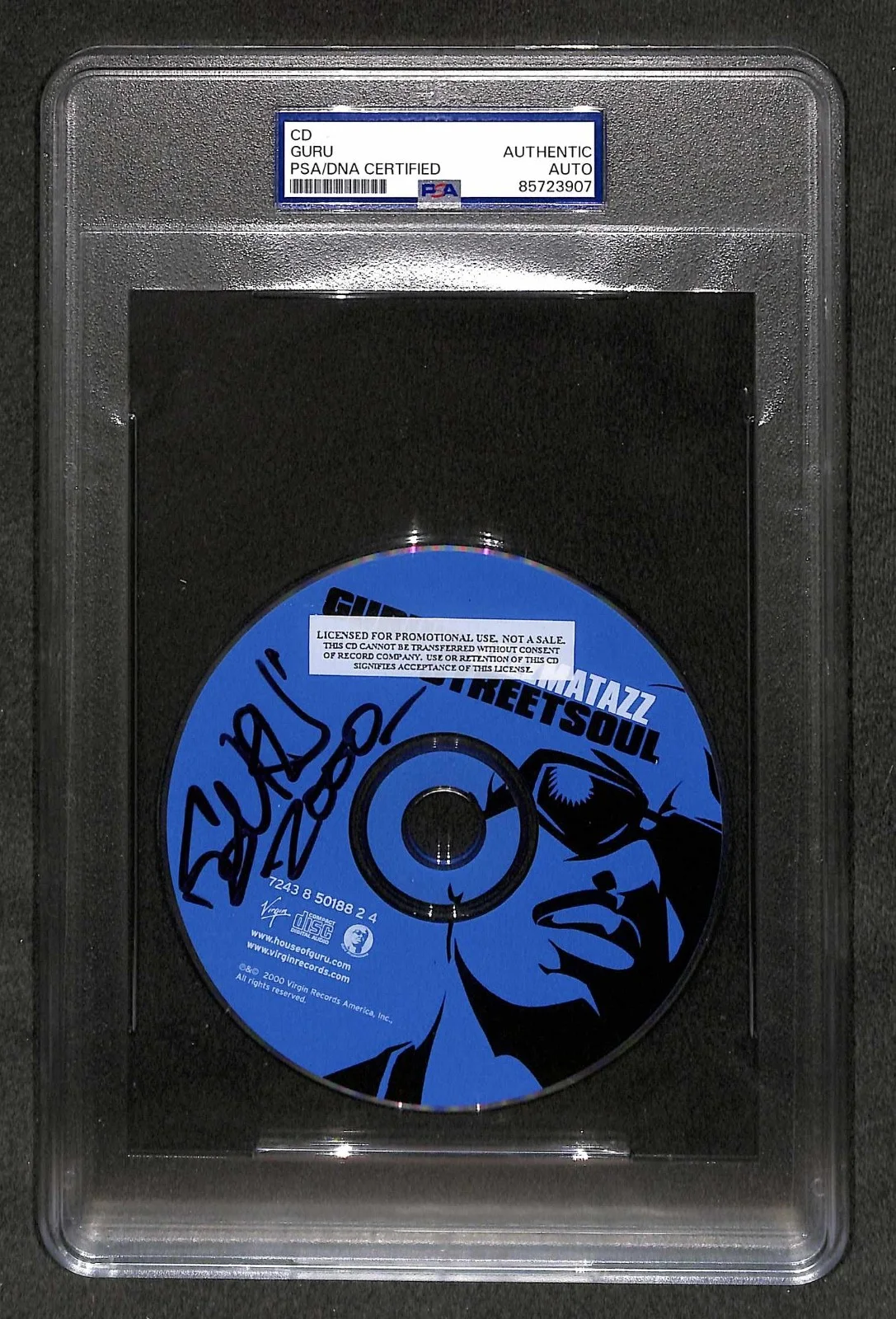 CD firmado GURU Gang Starr Mass Appeal Moment of Truth disco autografiado PSA, изображение 3