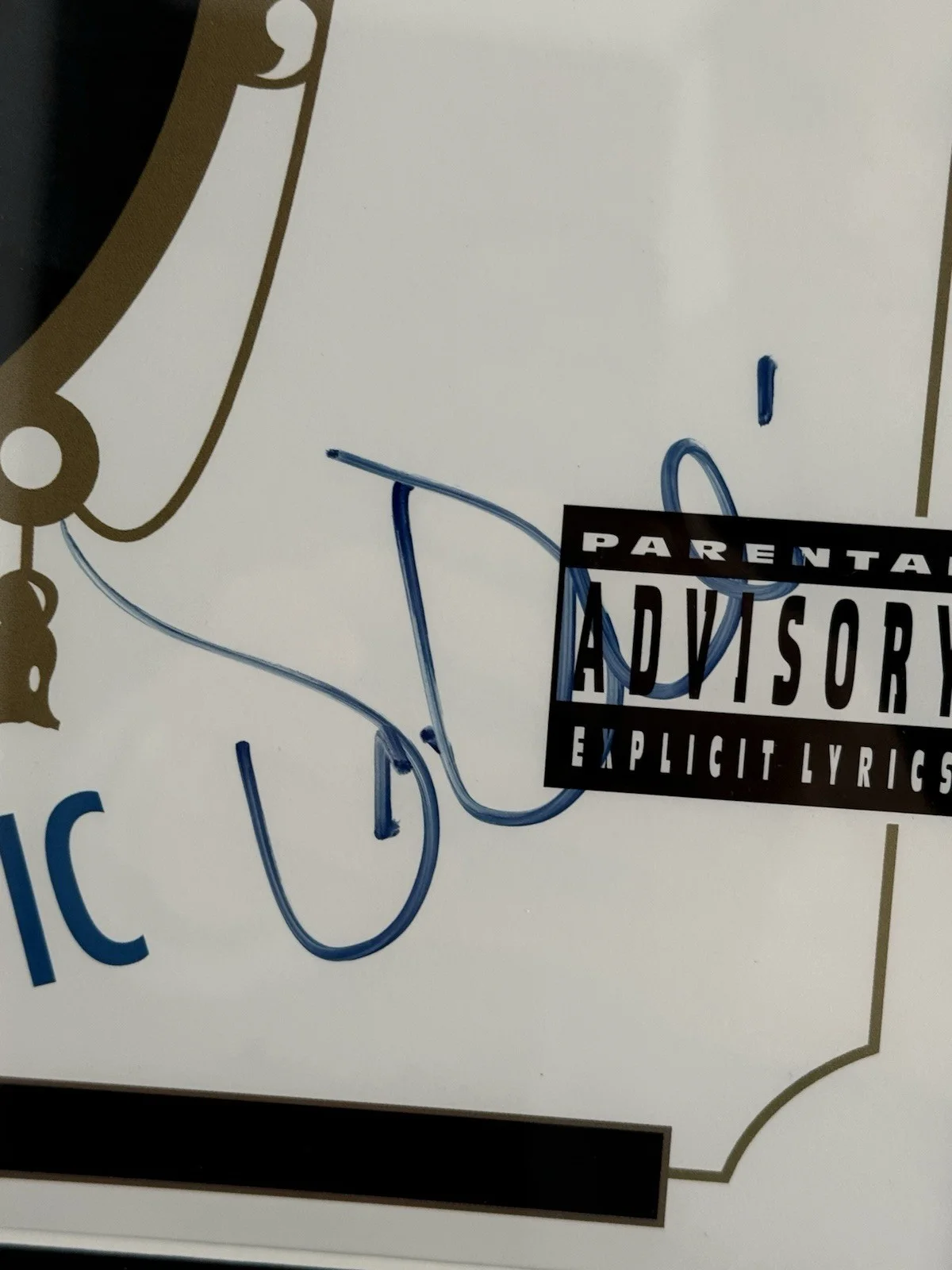 Dr. Dre Signed Autograph The Chronic Album Framed LP PSA Letter, изображение 3