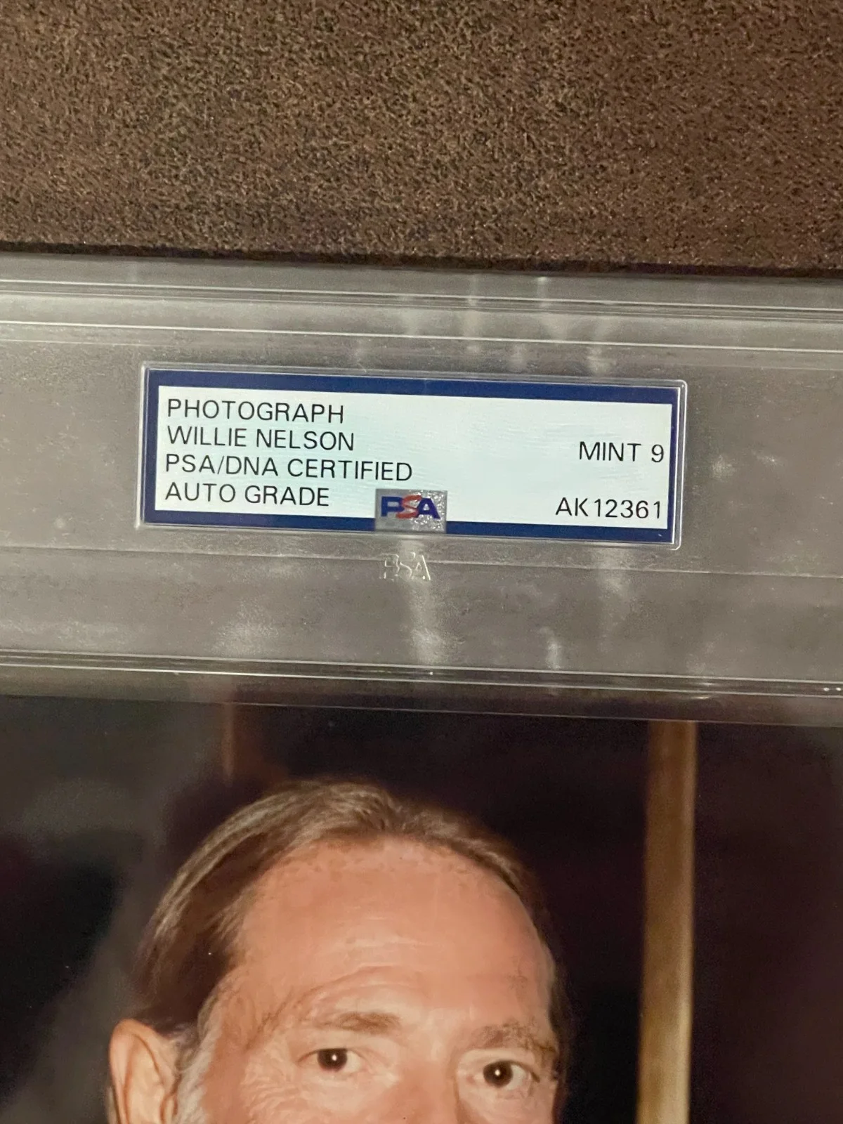 WILLIE NELSON signed 8x10 photo FRESH PSA/DNA Slab! MINT 9! Younger Willie, изображение 2
