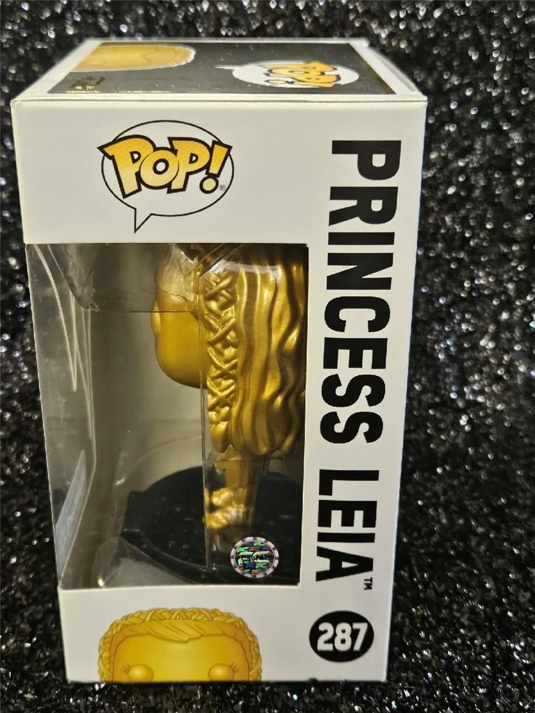 GEORGE LUCAS — GEORGE LUCAS HAND SIGNED AUTOGRAPHED FUNKO POP! 287 STAR WARS PRINCESS LEIA COA, image 4