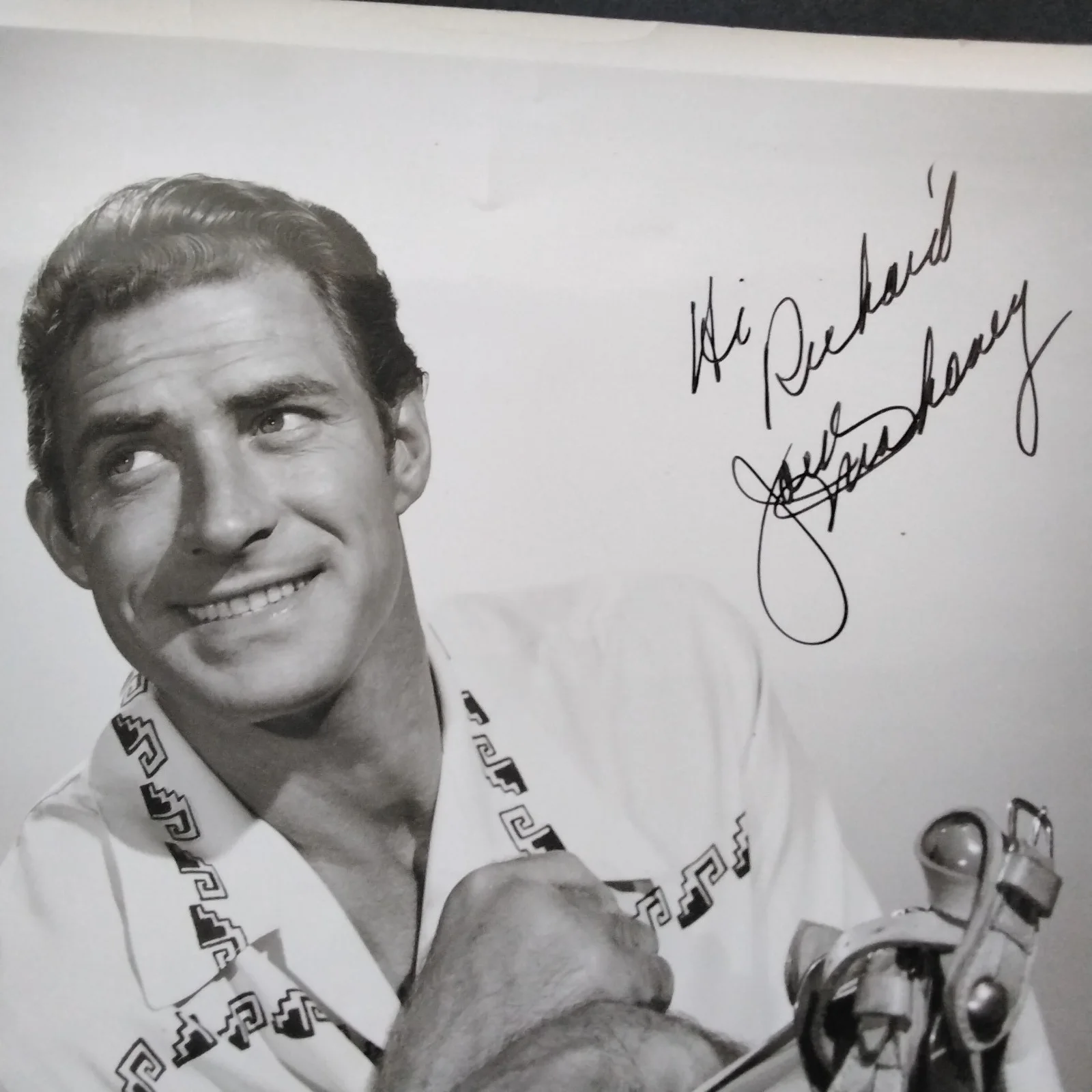 Jock Mahoney SIGNED Photo 50s Movie TV Actor Tarzan Range Rider Westerns Stunts, изображение 4