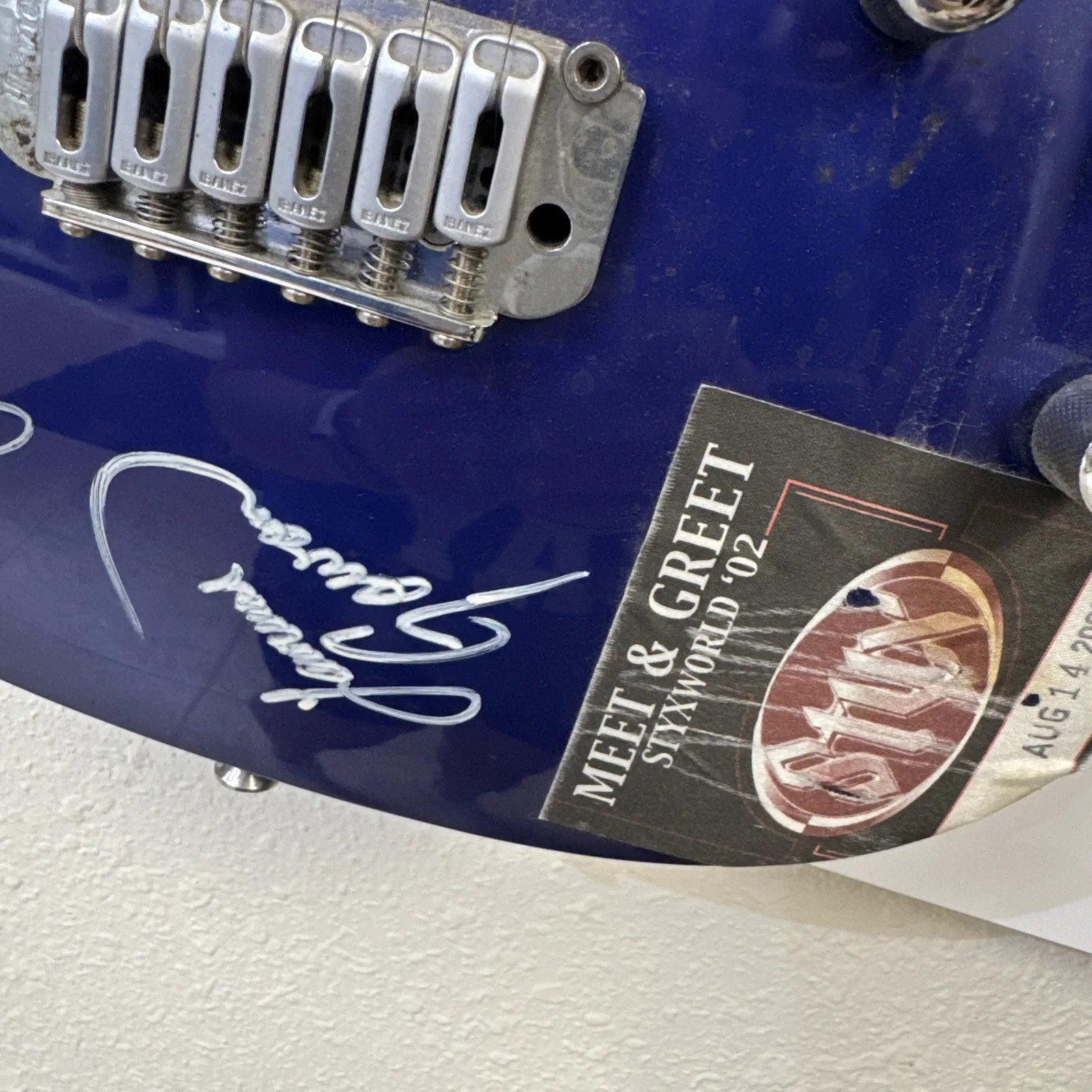 Gio Ibanez Electric Guitar Autographed By Styx JSA Sticker Read Description, image 5
