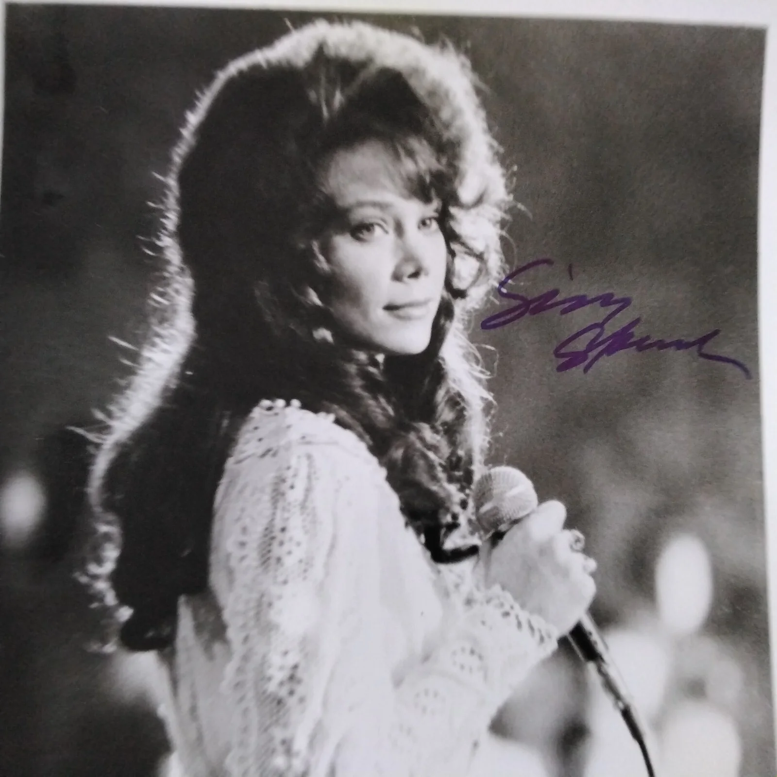 Sissy Spacek SIGNED 1980 Photo Coal Miner's Daughter Loretta Lynn Oscar Win, image 5