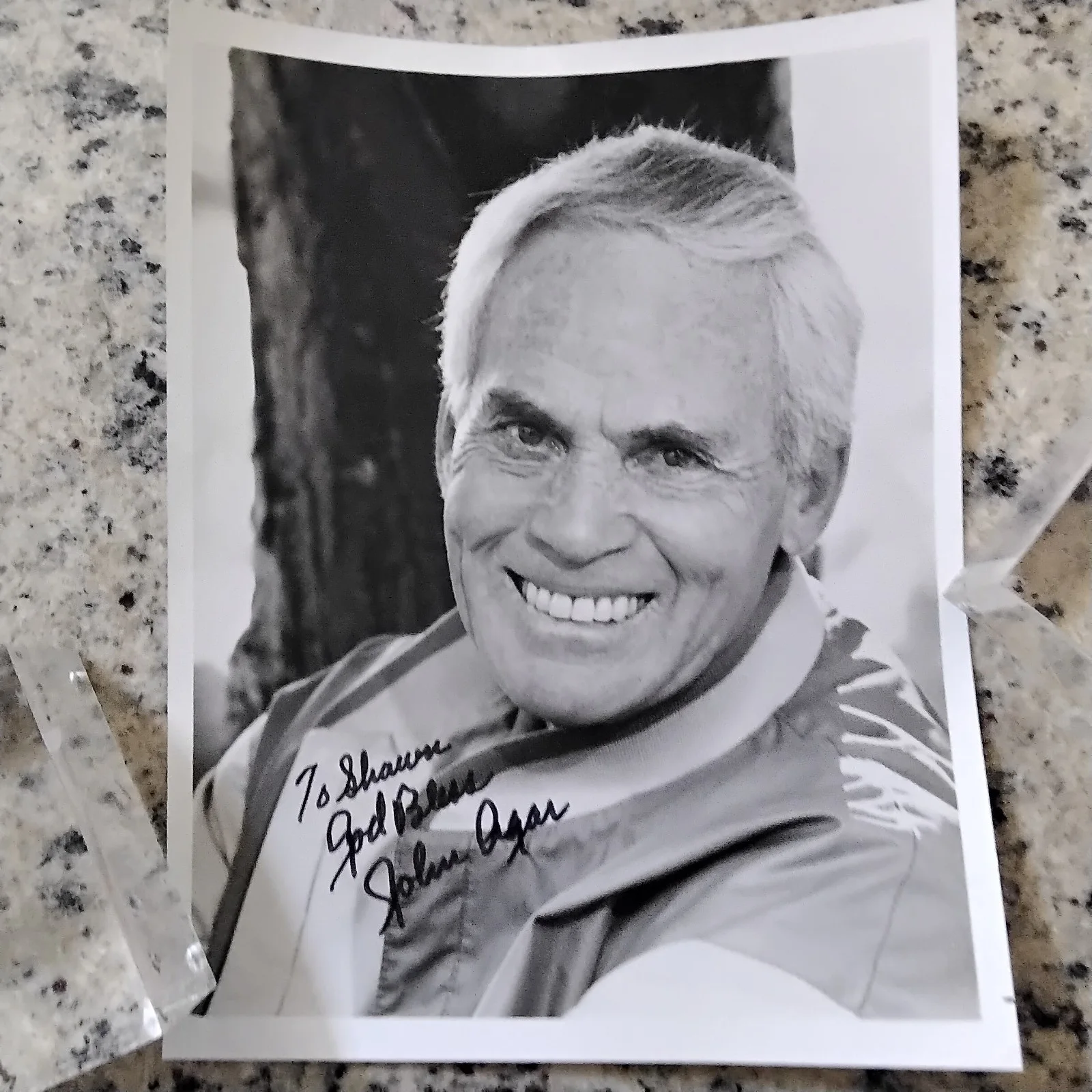 John Agar Signed Photo 50s Movie Actor Tarantula Invisible Invaders Mole People, image 2