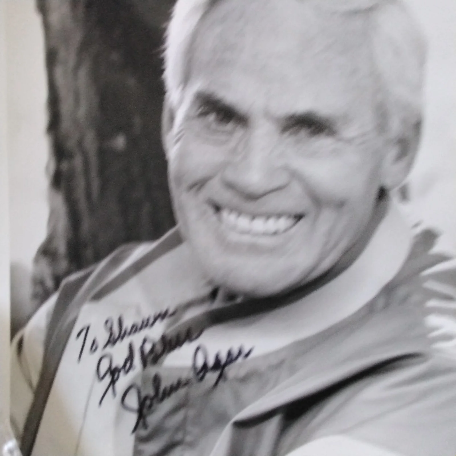 John Agar Signed Photo 50s Movie Actor Tarantula Invisible Invaders Mole People, image 3