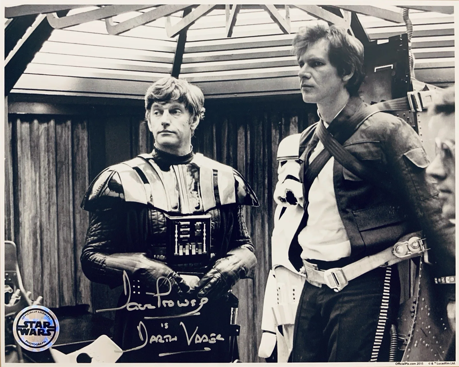 Dave Prowse — Dave Prowse "Star Wars" Behind the Scenes Signed 8x10 OPX Photo - JSA QQ99545