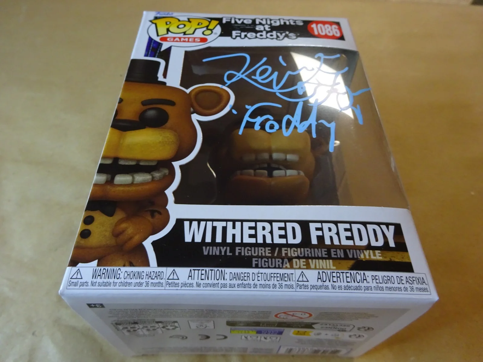 Kevin Foster — Signed Kevin Foster Autographed Five Nights At Freddy's Funko Pop OCCM COA, image 2